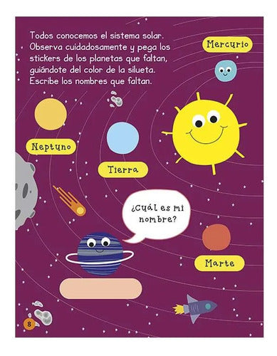 Libro De Actividades Espacio C/stickers - Original Lexus