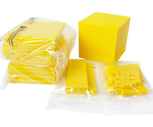 Bloque Multibase  Base 10 Conectable Amarillo