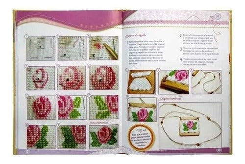 Libro Taller De Bordado Punto De Cruz- Nuevo-original- Lexus