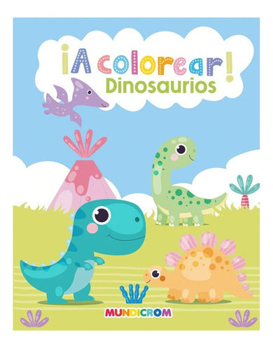 Colección ¡a Colorear! 3 Libros, Dinosaurio-transporte-anima