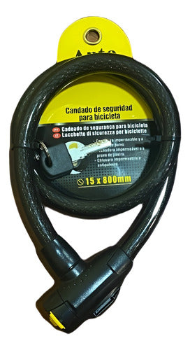 Candado De Bicicleta Moto Candado Traba Cadena Multiuso Negro