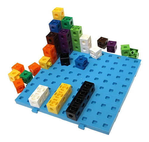 Cubos Multiencaje Unifix Con Base Cantidad De Piezas 100
