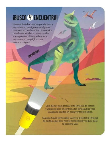 Libro Dinosaurios Busca Y Encuentra Con Linterna - Lexus