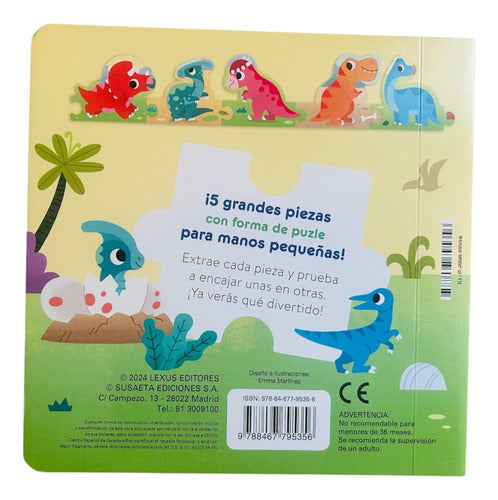 Mis Primeros Puzles: Dinosaurios - Cuento Y Puzle 5 Piezas
