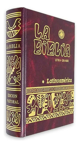 La Biblia Latinoamericana  Letra Grande Sin Uñero Tapa Dura