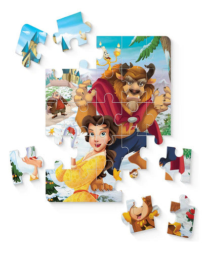 La Bella Y La Bestia, Cuento + Puzzle 30 Piezas Mundicrom