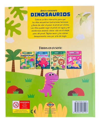 Libro Dinosaurios Con Pincel - Busca Y Encuentra - Lexus