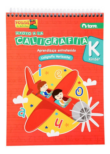 Caligrafia Horizontal Kinder De Torre De Palabras En Tapa Blanda