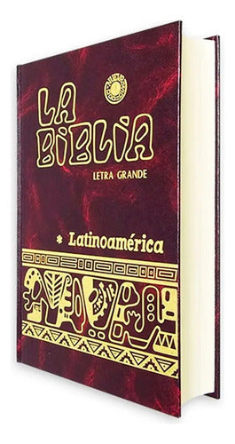 La Biblia Latinoamericana  Letra Grande Sin Uñero Tapa Dura