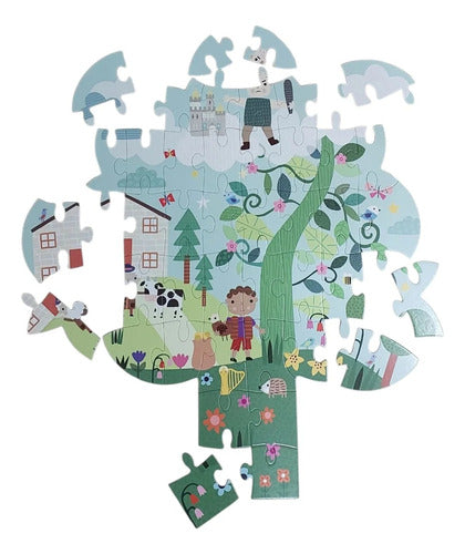 Jack Y Las Habichuelas Magicas Cuento+rompecabezas Piso 42pz