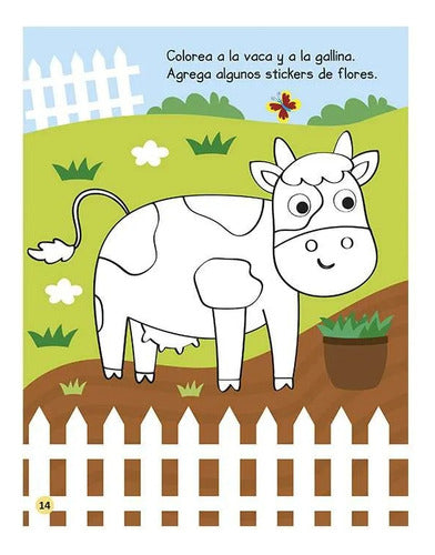 Libro De Actividades Animales De La Granja C/stickers- Lexus