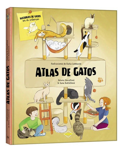 Libro Atlas De Gatos - Lexus - Nuevo Y Original - Tapa Dura