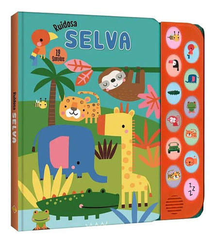 Ruidosa Selva / Pd. (12 Sonidos), De Mammoth World., Vol. 1. Editorial Lexus Editores Infantil, Tapa Dura, Edición 01 En Español, 2023