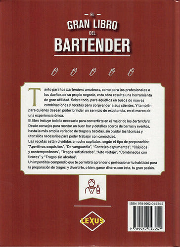 El Gran Libro Del Bartender Tapa Dura Lexus