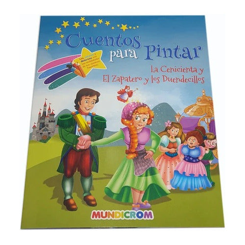 Cuentos Clasicos Para Pintar 3 Libros - Mundicrom