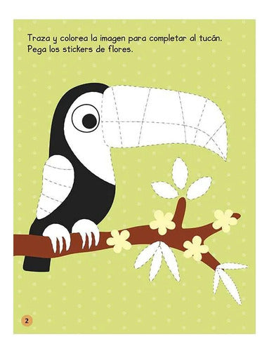 Libro De Actividades Animales De La Jungla C/stickers- Lexus