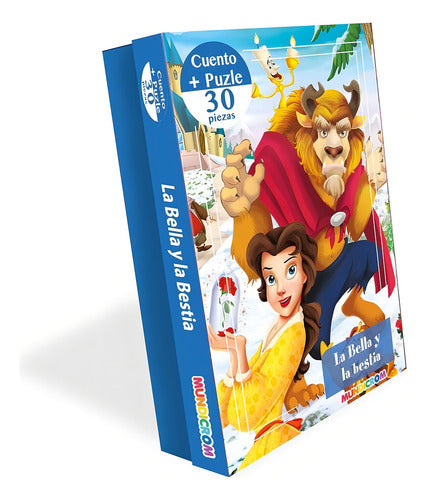 La Bella Y La Bestia, Cuento + Puzzle 30 Piezas Mundicrom