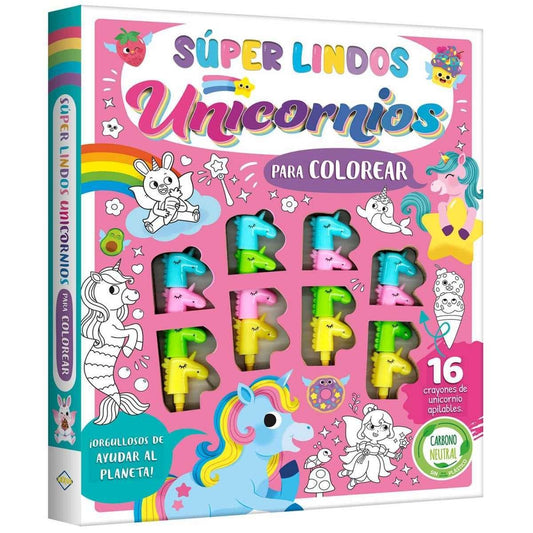 Súper Lindos Unicornios Para Colorear