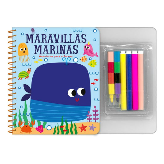 Maravillas Marinas - Aventuras para Colorear