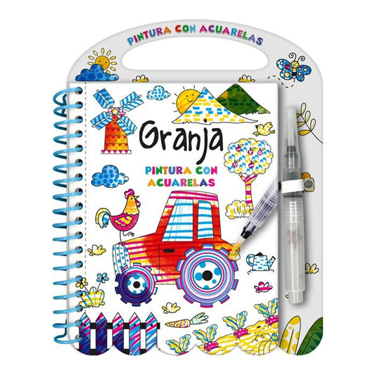 Granja Pintura con Acuarelas