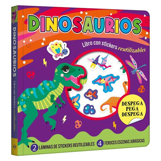 Dinosaurios - Libro con Stickers Reutilizables