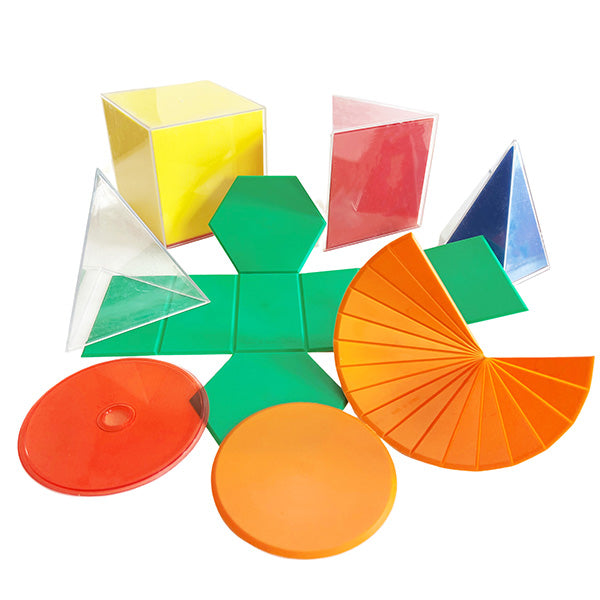Cuerpos Geométricos Con Redes Plegables 2d/3d