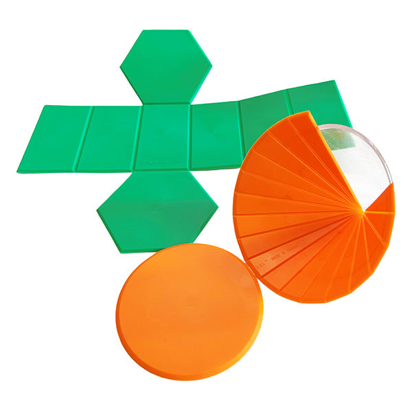 Cuerpos Geométricos Con Redes Plegables 2d/3d