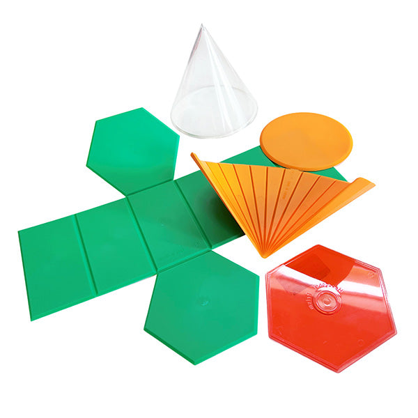 Cuerpos Geométricos Con Redes Plegables 2d/3d