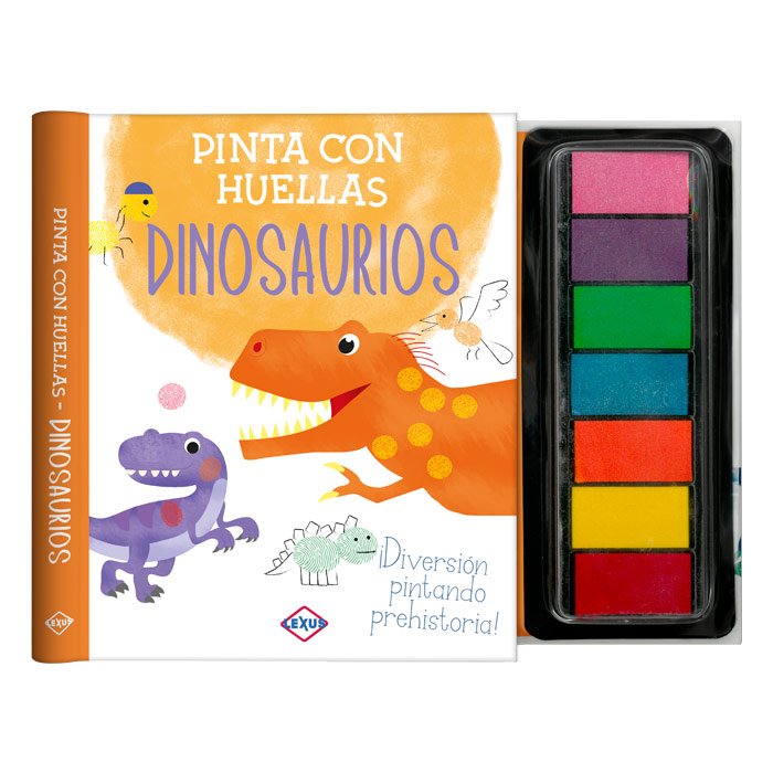 Pinta con Huellas: Dinosaurios