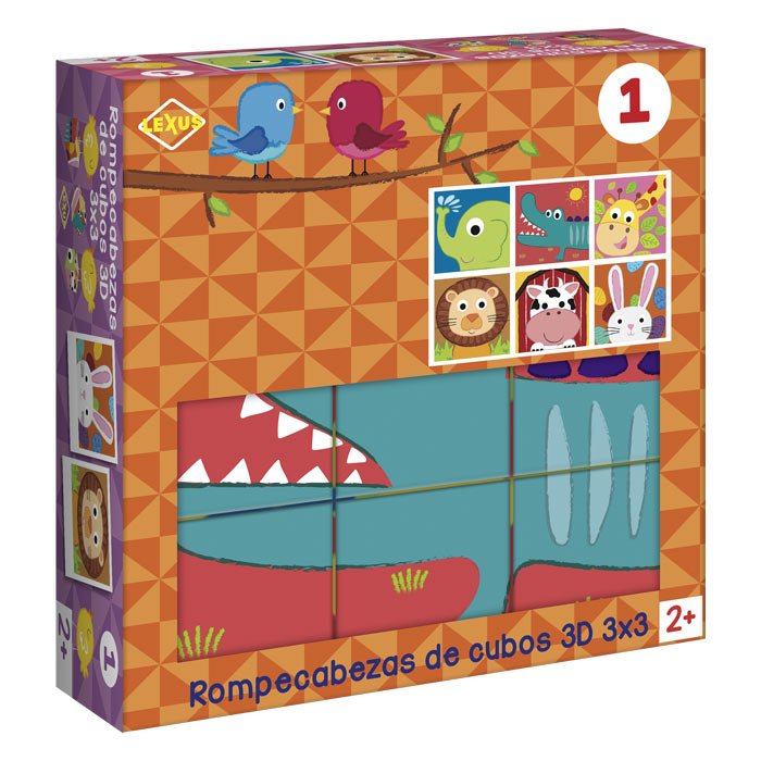Rompecabezas de Cubos Naranja