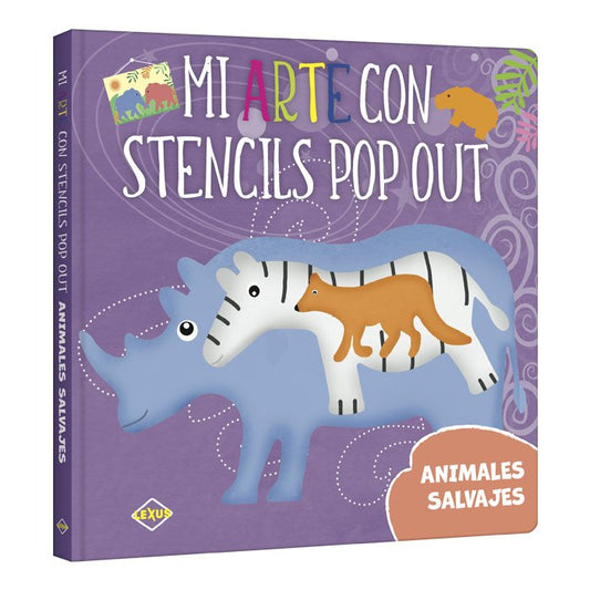 Mi Arte con Stencils Pop Out – Animales Salvajes