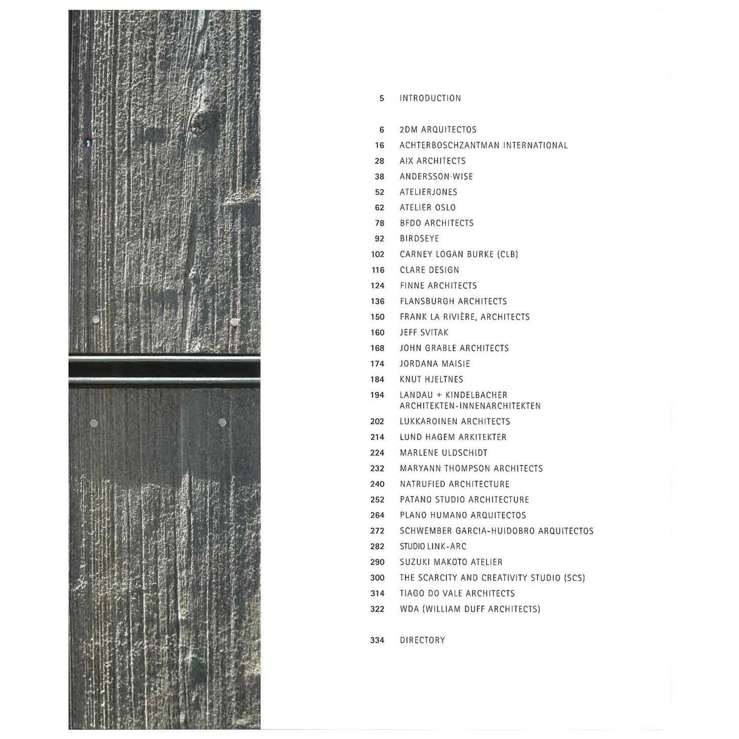 Madera, Arquitectura Hoy
