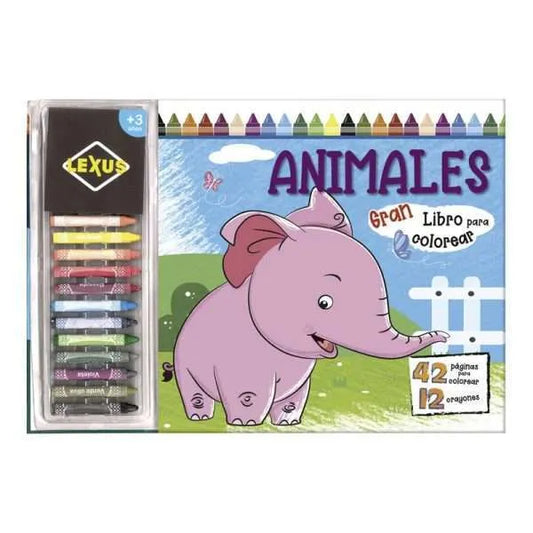 Animales: Gran Libro Para Colorear