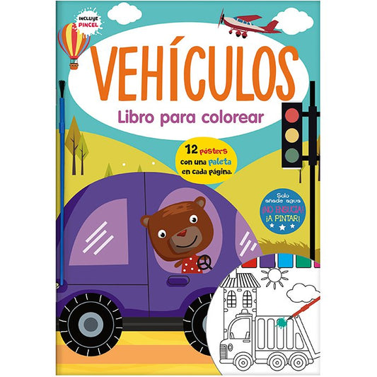Vehículos Libro para Colorear