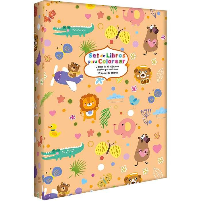 Set de Libros para Colorear Oso