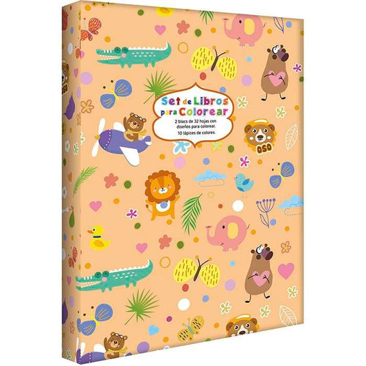 Set de Libros para Colorear Oso