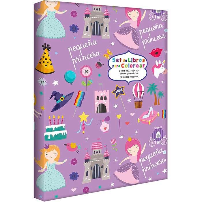Set de Libros para Colorear Pequeña Princesa
