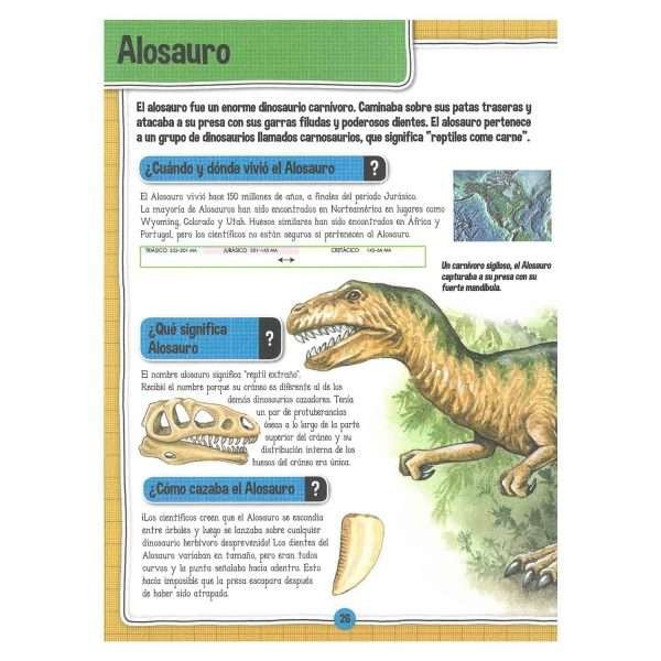 Peligrosos y Mortales Dinosaurios + Maqueta
