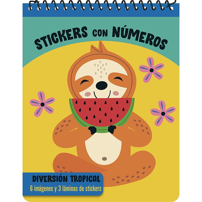 Diversión Tropical - Stickers con Números