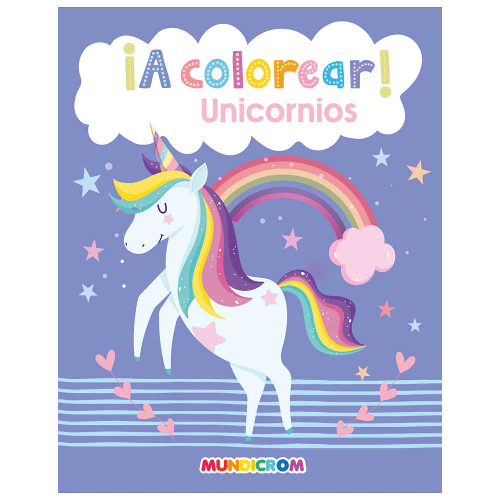 Colección ¡a Colorear! 3 Libros, Unicornios-mascotas-frutas - Mundicrom