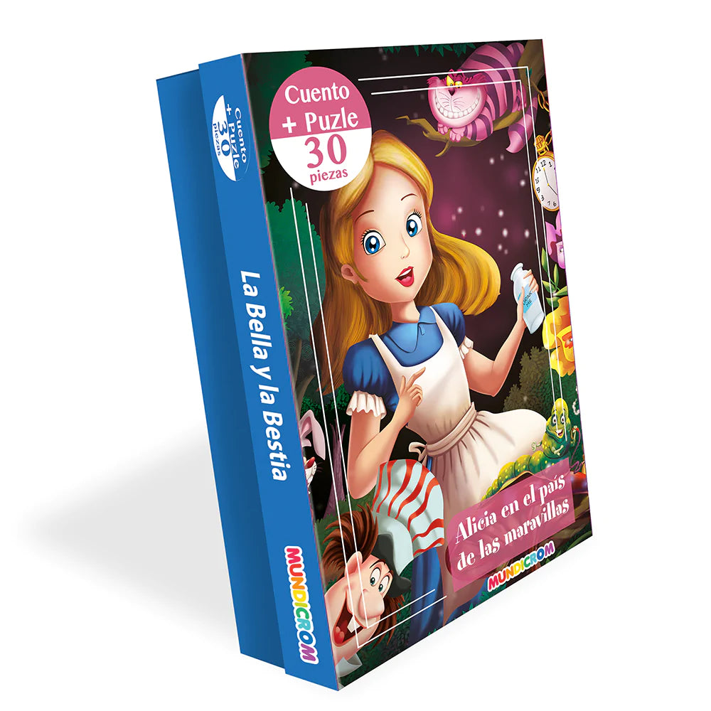 Alicia En El País De Las Maravillas, Cuento + Puzzle 30 Pz