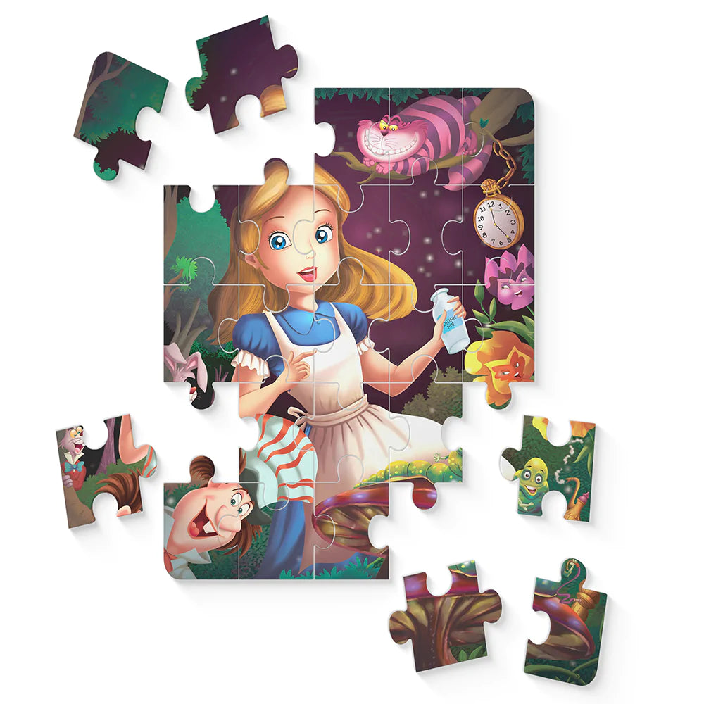Alicia En El País De Las Maravillas, Cuento + Puzzle 30 Pz