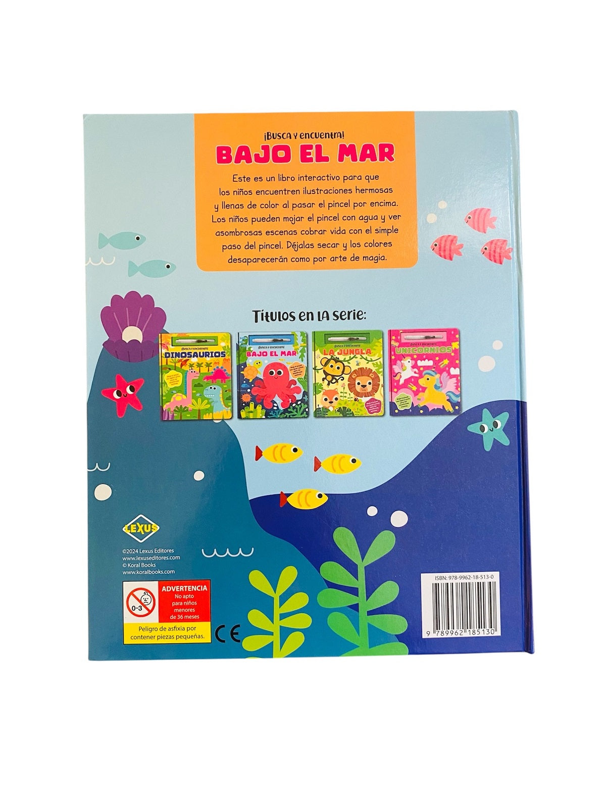 Libro Bajo El Mar Con Pincel - Busca Y Encuentra - Lexus