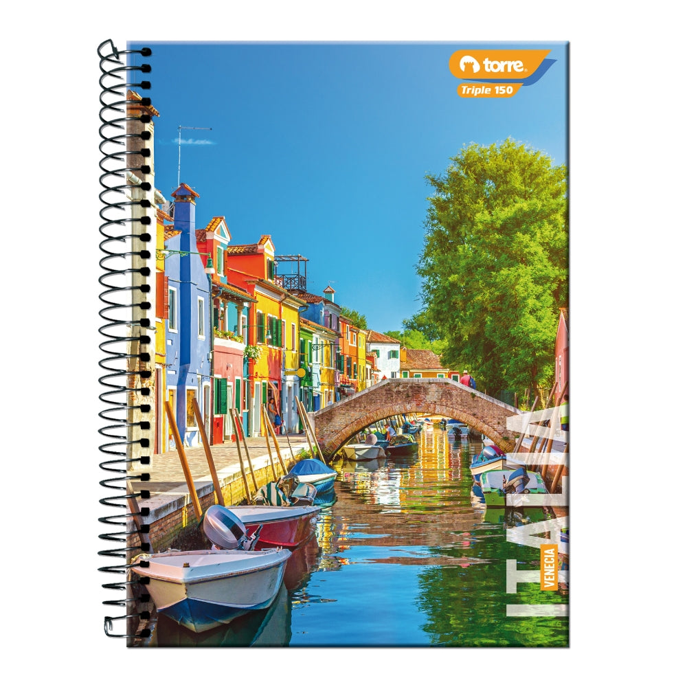 Pack 4 Cuadernos Triple Torre 150hojas matem. 7mm. Unisex
