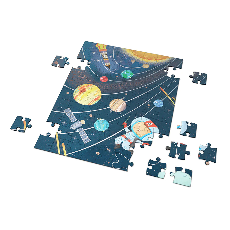 Libro Infantil Cuento Espacio + Puzle 100 Piezas Mundicrom