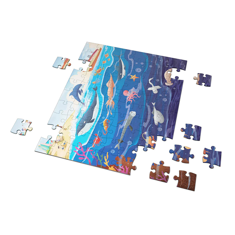 Libro Infantil Cuento El Oceano + Puzle 100 Piezas Mundicrom