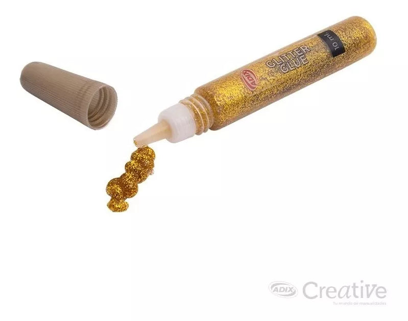 Glitter Glue 10ml. 6 Colores - Adix Creative