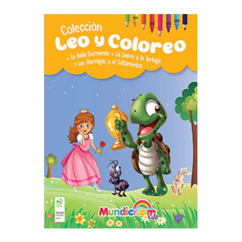 Leo Y Coloreo, Cuentos Para Pintar 2 Libros - Mundicrom