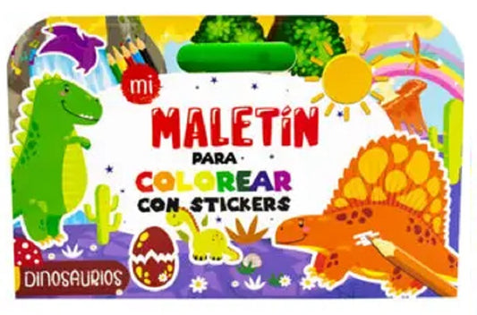 Libro-maletin Para Colorear Con Stickers