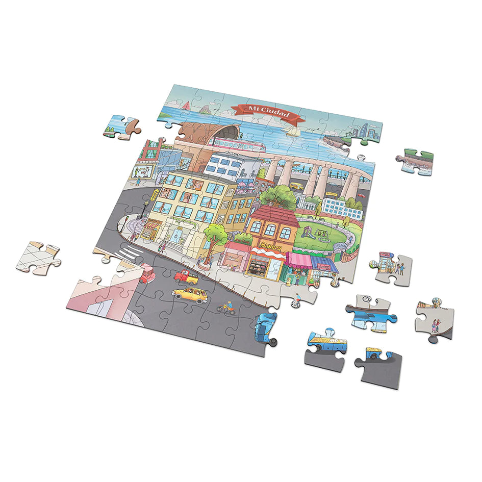 Libro Infantil Mi Ciudad, Cuento + Puzzle 100 Pz Mundicrom